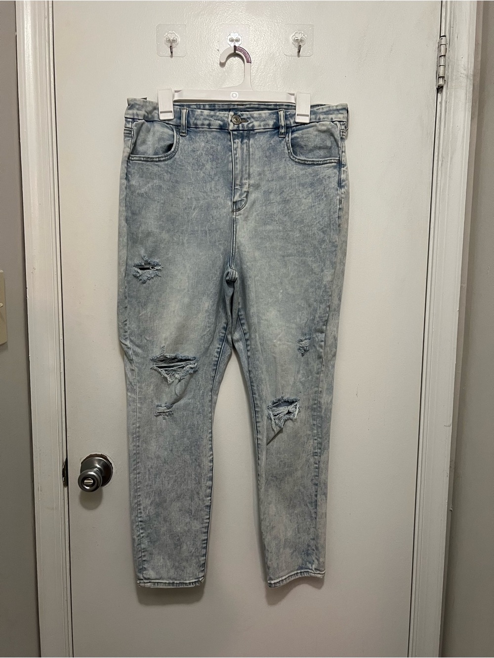 American Eagle Light Blue Curvy Hi-Rise Jegging